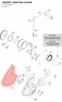 Diagram preview: GASKET IGNITION COVER (93730040000)