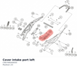 Diagram preview: Cover intake port left (C90706040050)