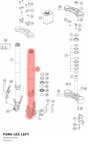 Diagram preview: FORK LEG LEFT (95801001000)