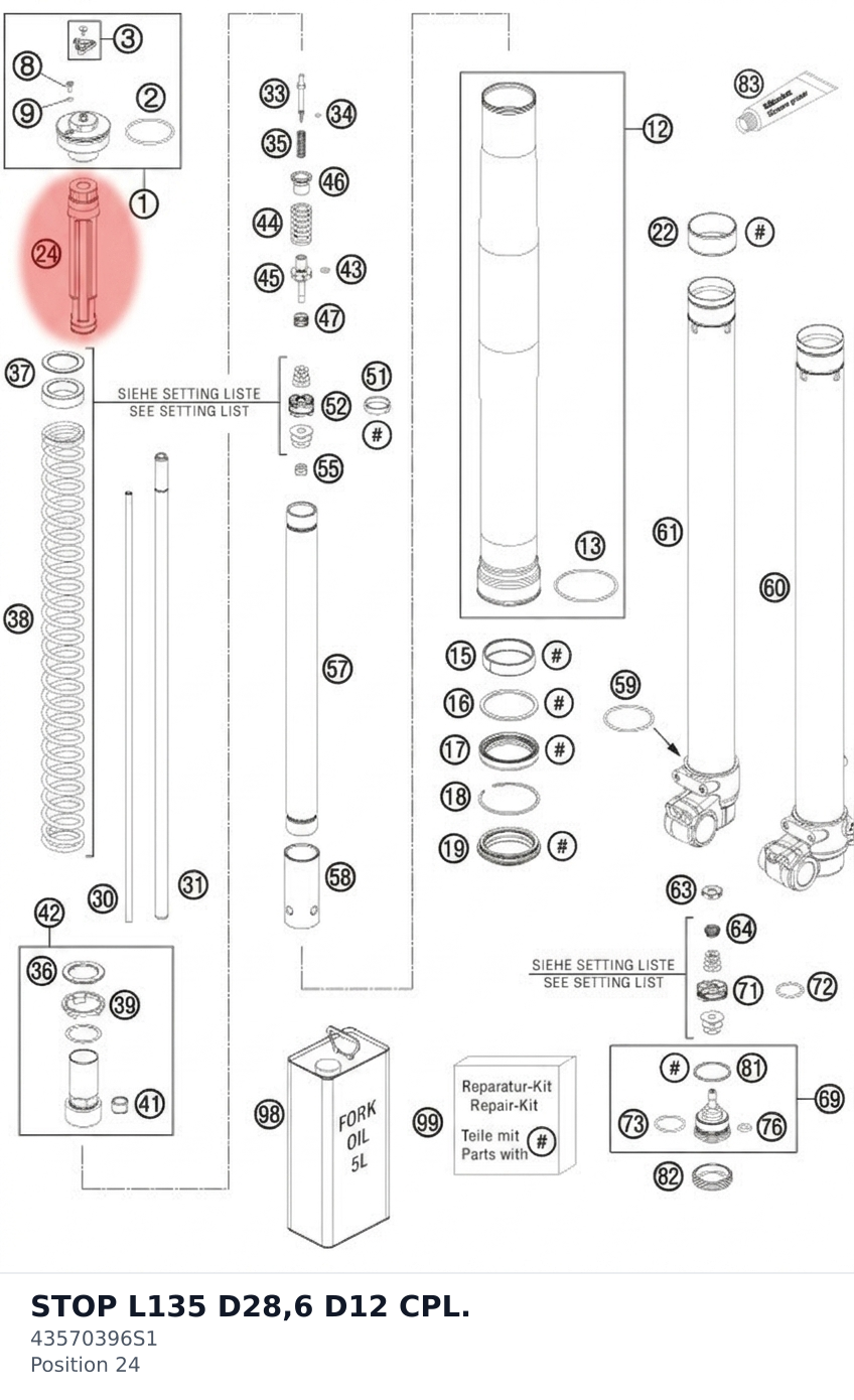 Diagram preview: STOP L135 D28,6 D12 CPL. (43570396S1)