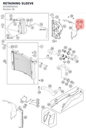 Diagram preview: RETAINING SLEEVE (60308056010)