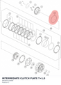 Diagram preview: INTERMEDIATE CLUTCH PLATE T=1,0 (A62632110000)