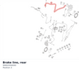 Diagram preview: Brake line, rear (94842004000)