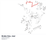 Diagram preview: Brake line, rear (94842004000)