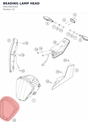 Diagram preview: BEADING LAMP HEAD (94614001050)