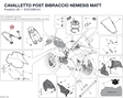 CAVALLETTO POST BIBRACCIO NEMESIS MATT