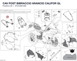 CAV POST BIBRACCIO ARANCIO CALIFOR GL