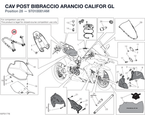 CAV POST BIBRACCIO ARANCIO CALIFOR GL