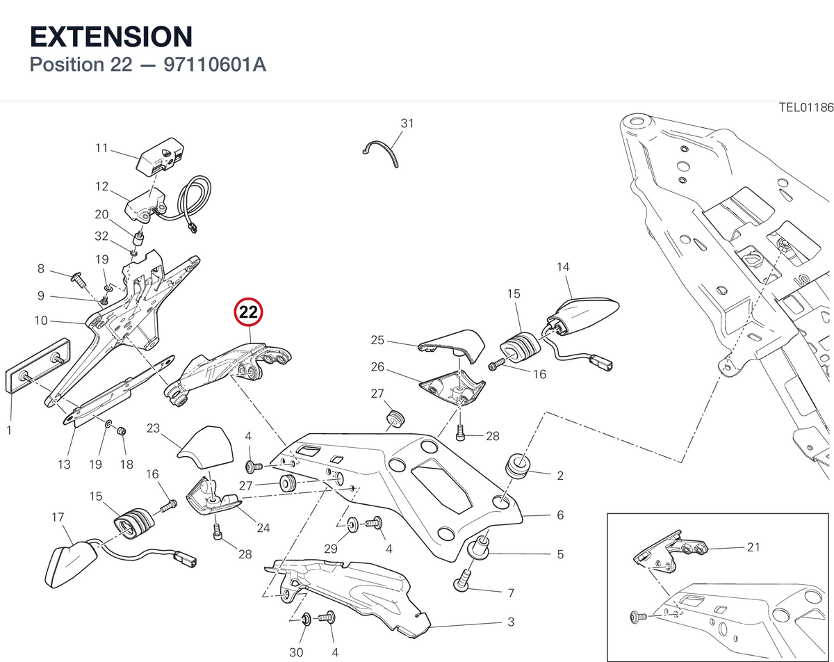 EXTENSION 97110601A diagram position
