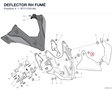 DEFLECTOR RH FUMÉ 97111241AA diagram position