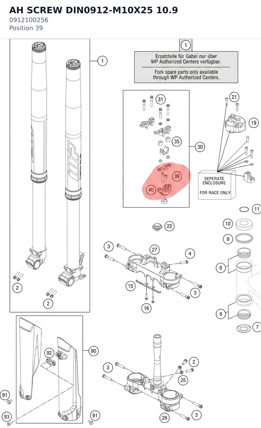 Diagram preview: AH SCREW DIN0912-M10X25 10.9 (0912100256)