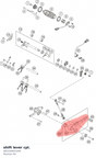 Diagram preview: shift lever cpl. (A65334831044)