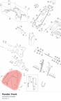 Diagram preview: Fender front (A62608110000AB)