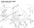 HOSE GUIDE STAY COMP. 97310311BA diagram position