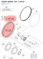 Diagram preview: FRONT WHEEL CPL. 3.0X19'' (6030910124430)