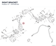 RIGHT BRACKET 97610401AA diagram position
