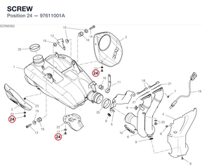 SCREW 97611001A diagram position