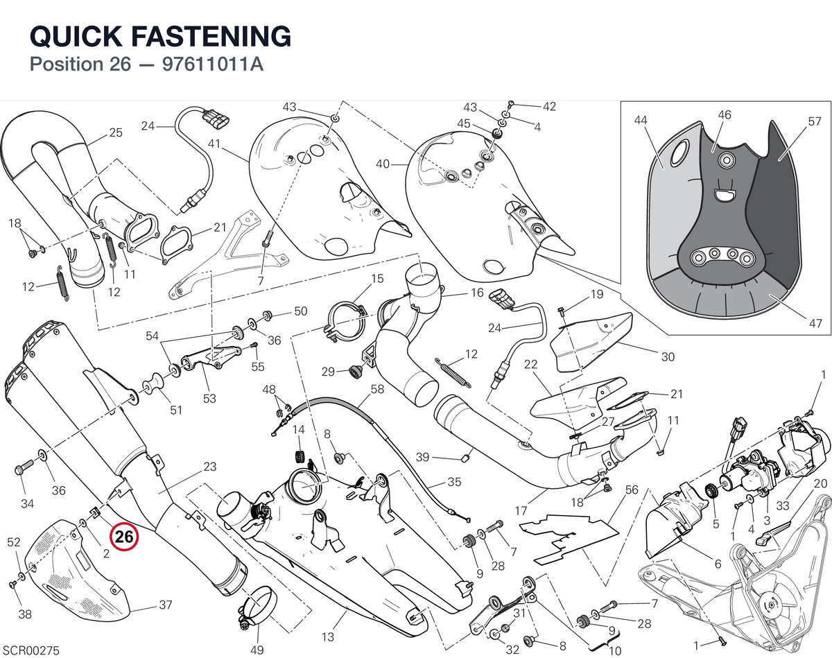 QUICK FASTENING 97611011A diagram position
