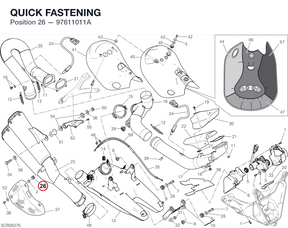 QUICK FASTENING 97611011A diagram position