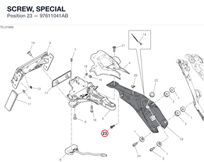 SCREW, SPECIAL 97611041AB diagram position