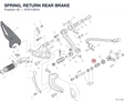 SPRING, RETURN REAR BRAKE 97611091A diagram position