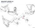 BRACKET UPPER LH 97612341BA diagram position