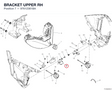 BRACKET UPPER RH 97612361BA diagram position