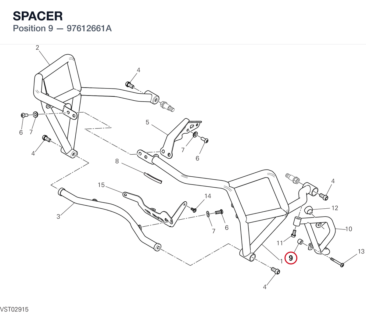 SPACER 97612661A diagram position