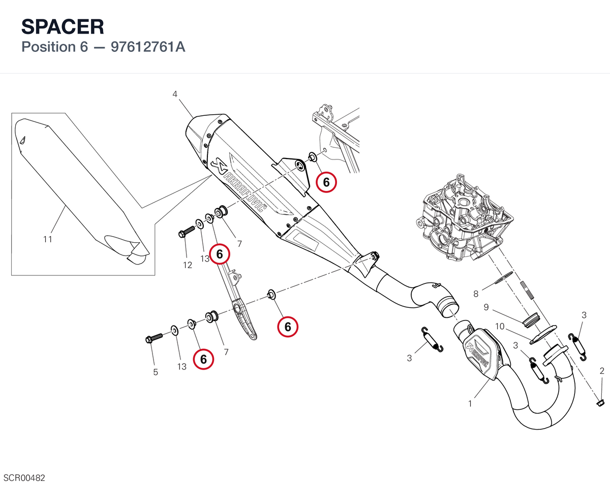 SPACER 97612761A diagram position
