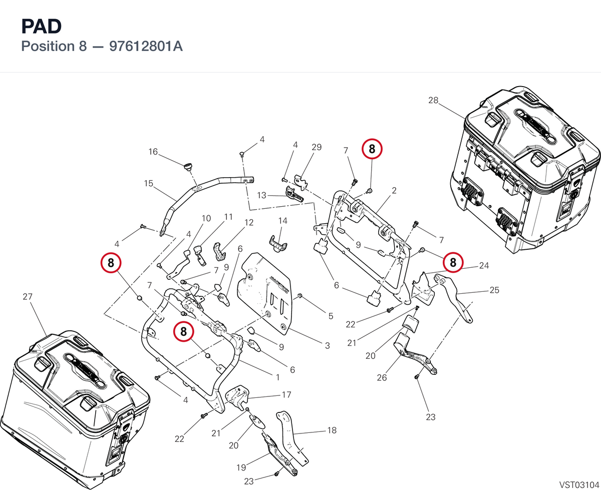 PAD 97612801A diagram position