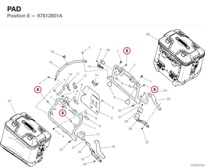 PAD 97612801A diagram position