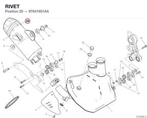 RIVET 97641951AA diagram position
