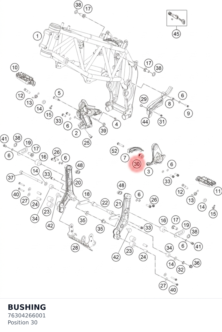 Diagram preview: BUSHING (76304266001)