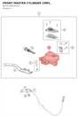 Diagram preview: FRONT MASTER CYLINDER CMPL. (A67513001033C1)