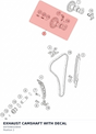 Diagram preview: EXHAUST CAMSHAFT WITH DECAL (A47036510044)
