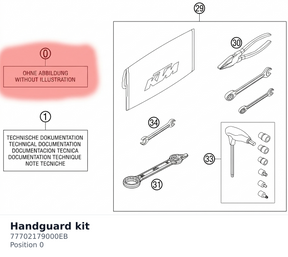 Diagram preview: Handguard kit (77702179000EB)