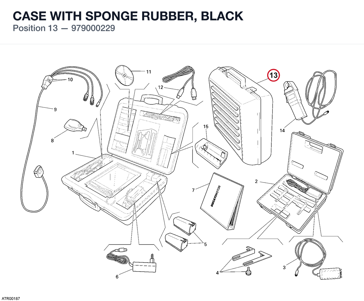 CASE WITH SPONGE RUBBER, BLACK