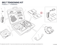BELT TENSIONING KIT 979000253 diagram position
