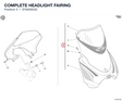 COMPLETE HEADLIGHT FAIRING