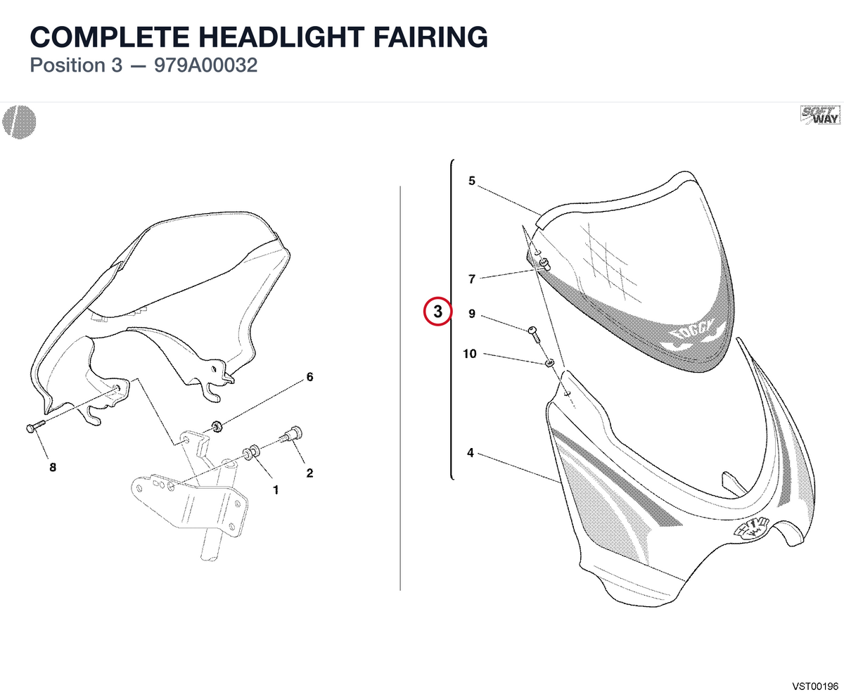 COMPLETE HEADLIGHT FAIRING