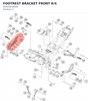 Diagram preview: FOOTREST BRACKET FRONT R/S (90503039000)