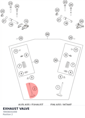 Diagram preview: EXHAUST VALVE (78936031000)