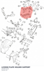 Diagram preview: LICENSE PLATE HOLDER SUPPORT (94508015030)