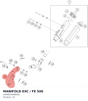 Diagram preview: MANIFOLD EXC / FE 500 (A49005009000)