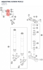 Diagram preview: ADJUSTING SCREW M3X12 (15080106)