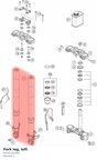 Diagram preview: Fork leg, left (93101101000)