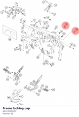 Diagram preview: Frame locking cap (64103088000)