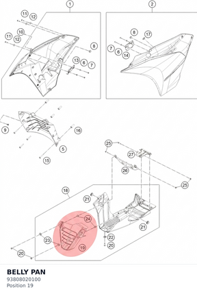 Diagram preview: BELLY PAN (93808020100)