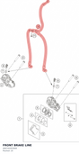 Diagram preview: FRONT BRAKE LINE (A60742003000)