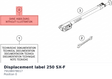 Diagram preview: Displacement label 250 SX-F (79108078017)
